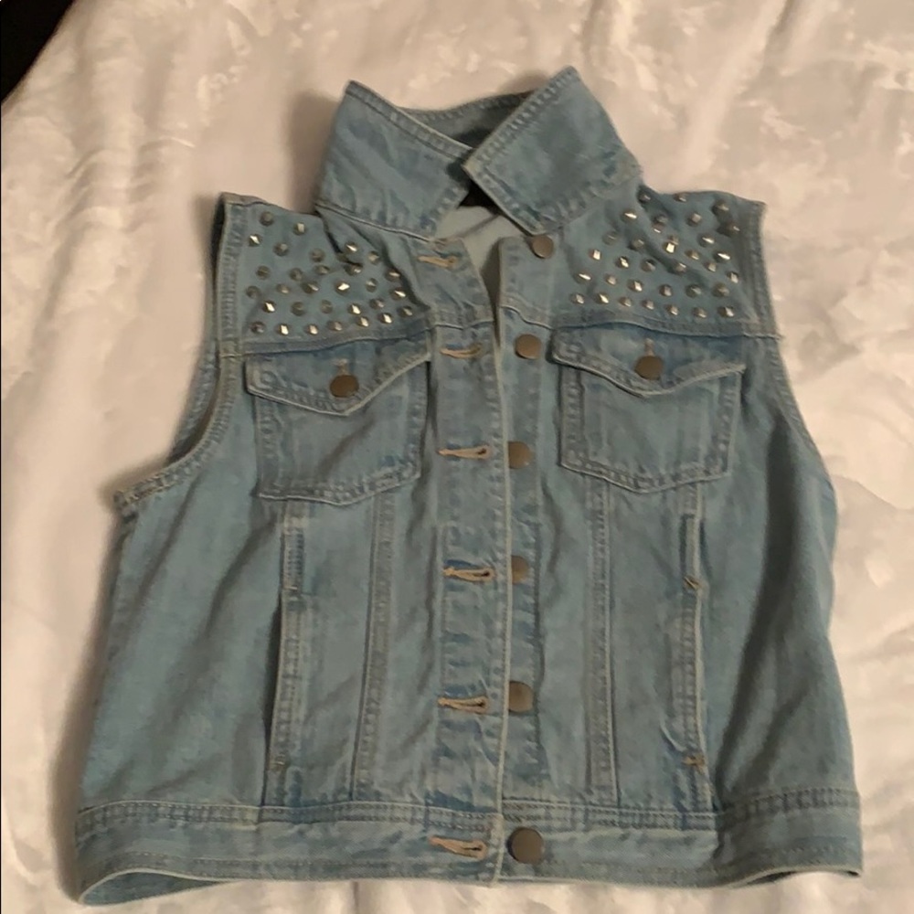 Brand new denim vest